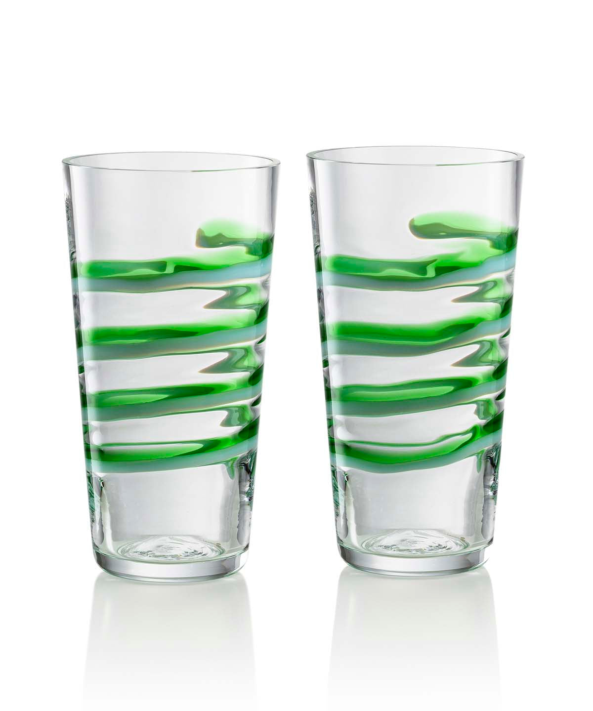 Lily Swirl Set 2 Highballs